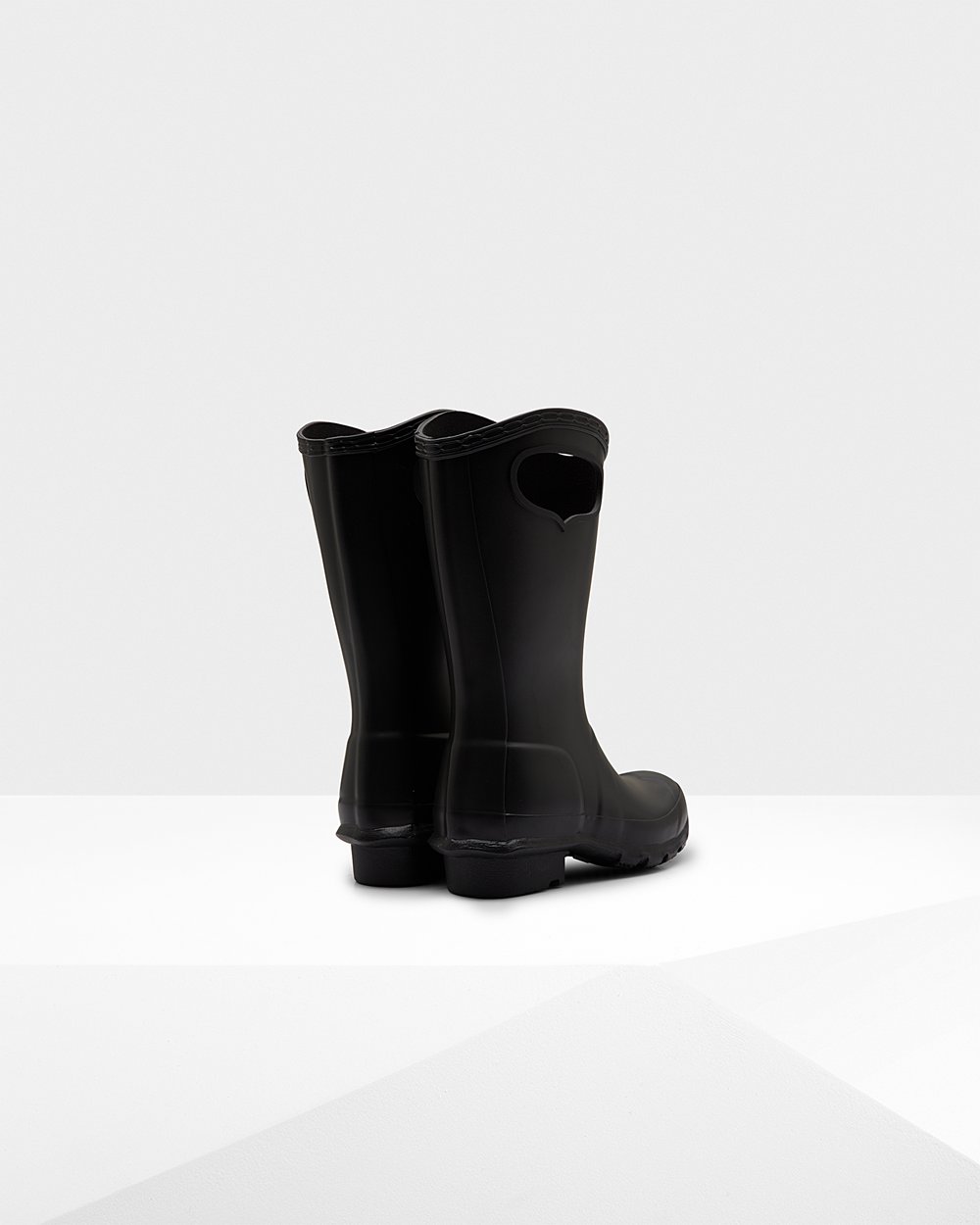 Botas De Agua Original Grab Handle Hunter Niños - Negros - 265109CUR